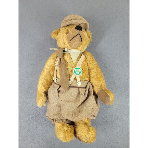 Hermann Other - Vintage Hermann Teddy Bear Professor Higgins 174A Mohair Germany Plush 18 Inch